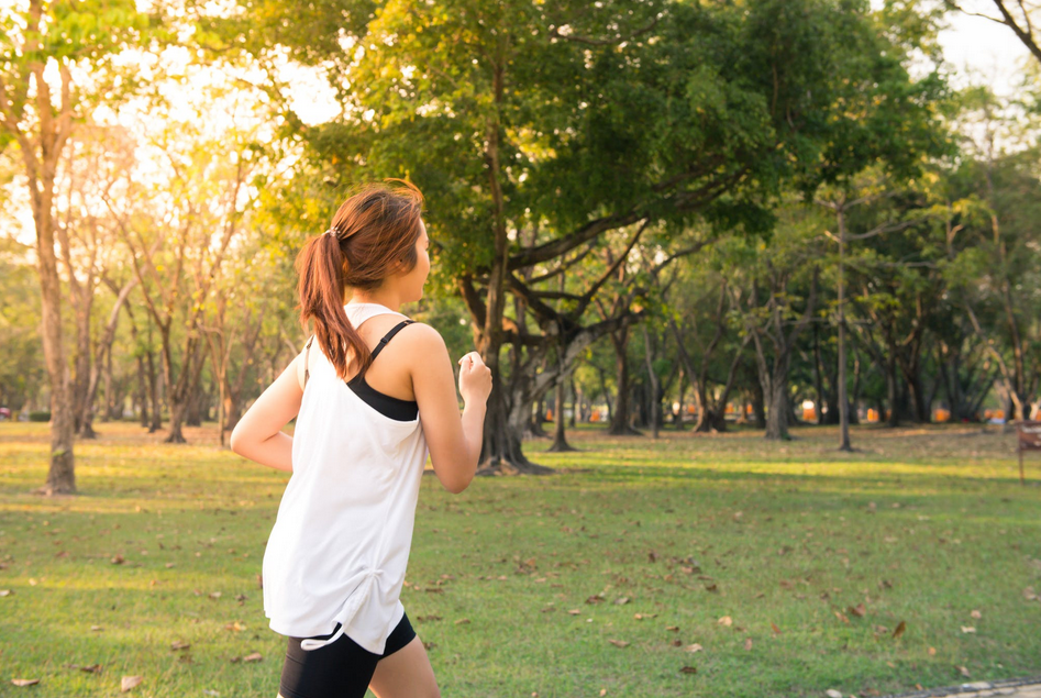 woman running